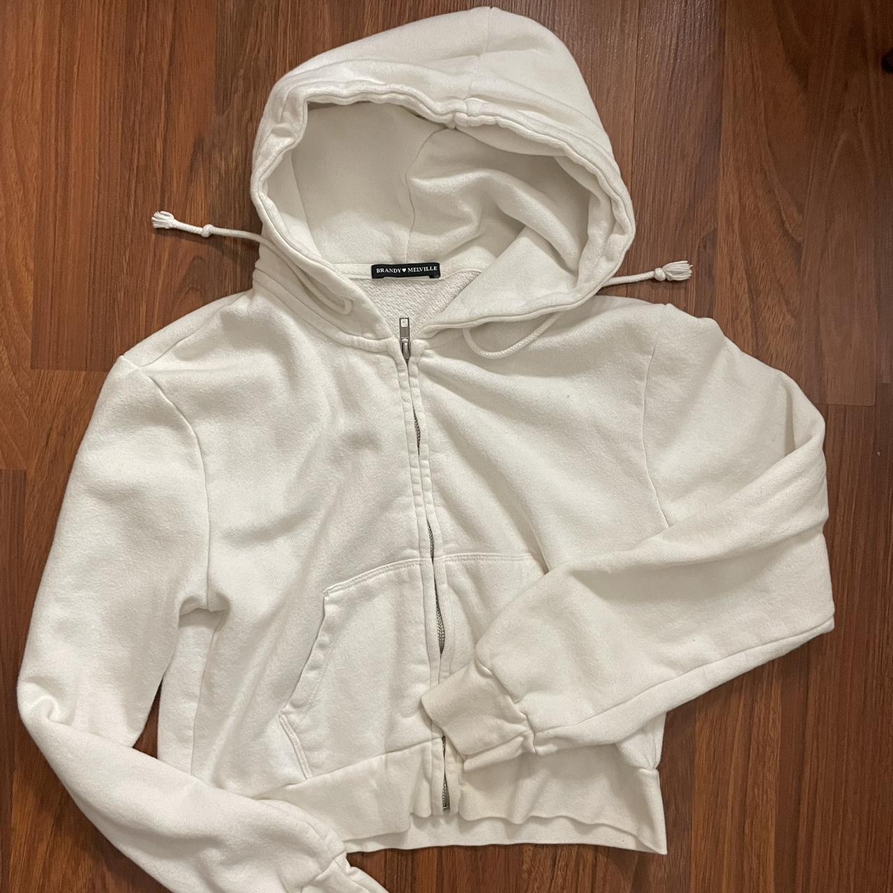 Brandy Melville cropped zip up - Depop