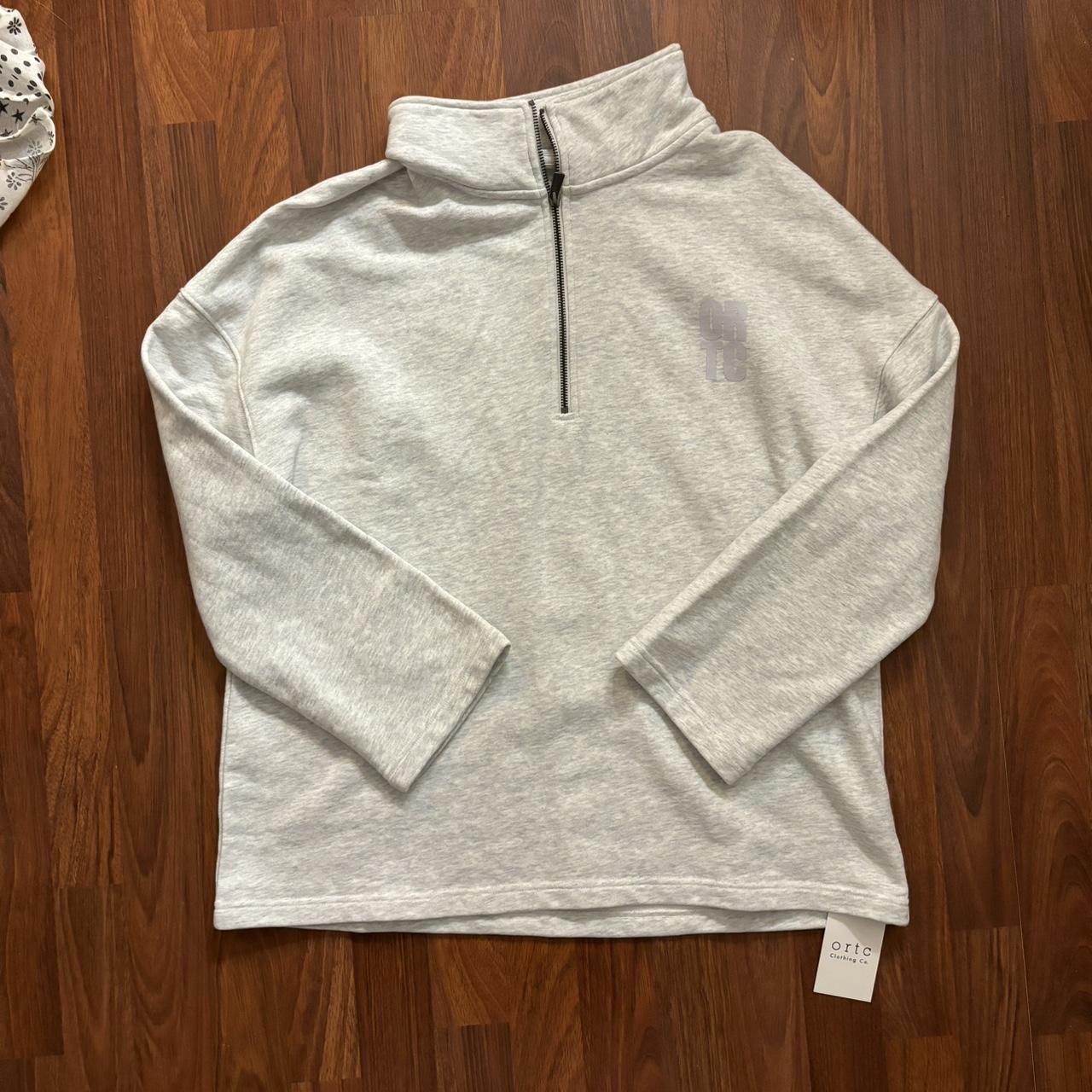 NWT ORTC quarter zip. Size AU 8, oversized for an xs - Depop