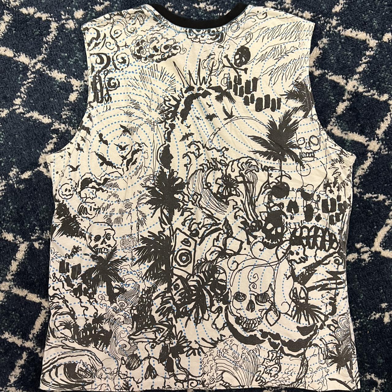 Cool all over print tank top, Size L #streetwear... - Depop