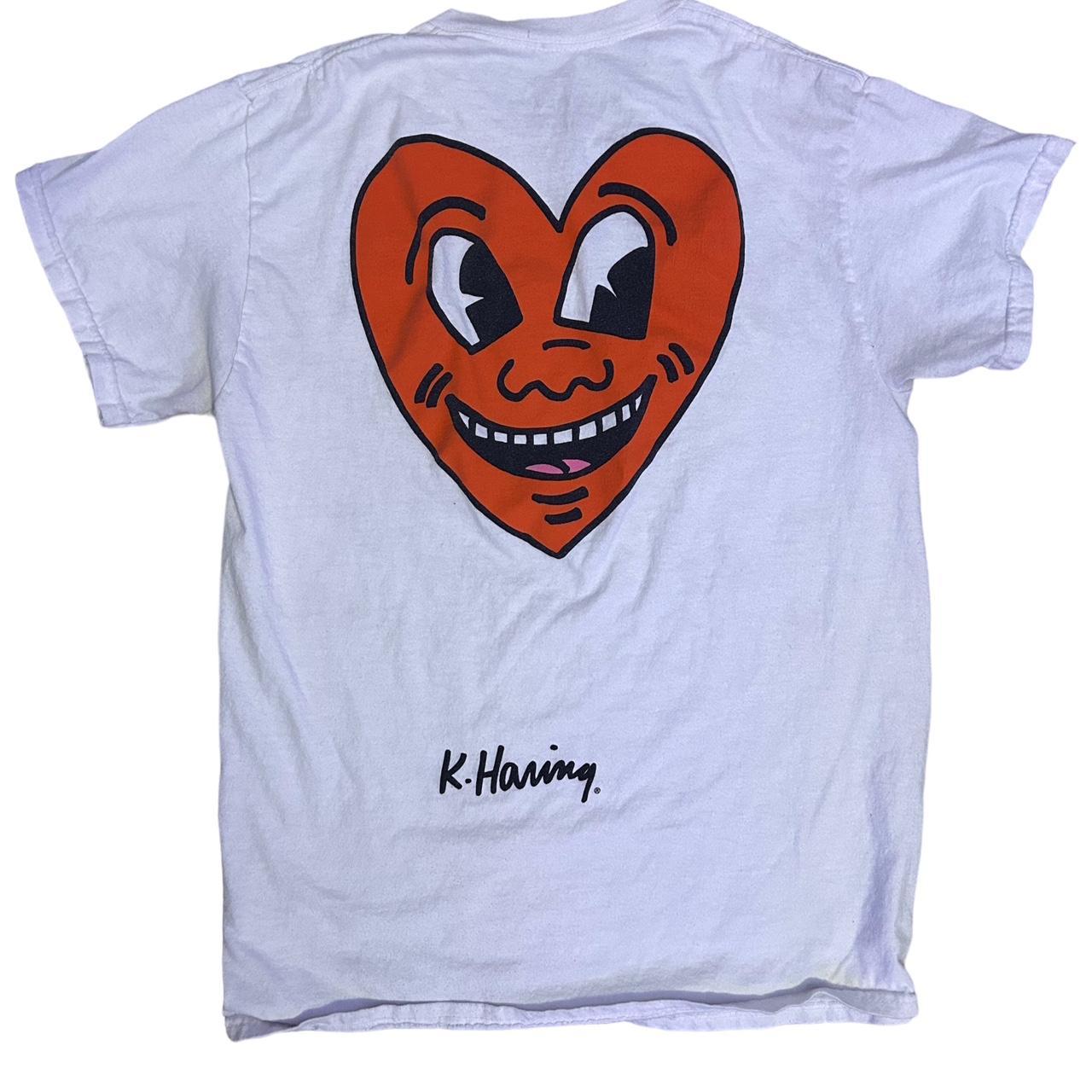 Keith Haring Heart Graphic Tee - Depop