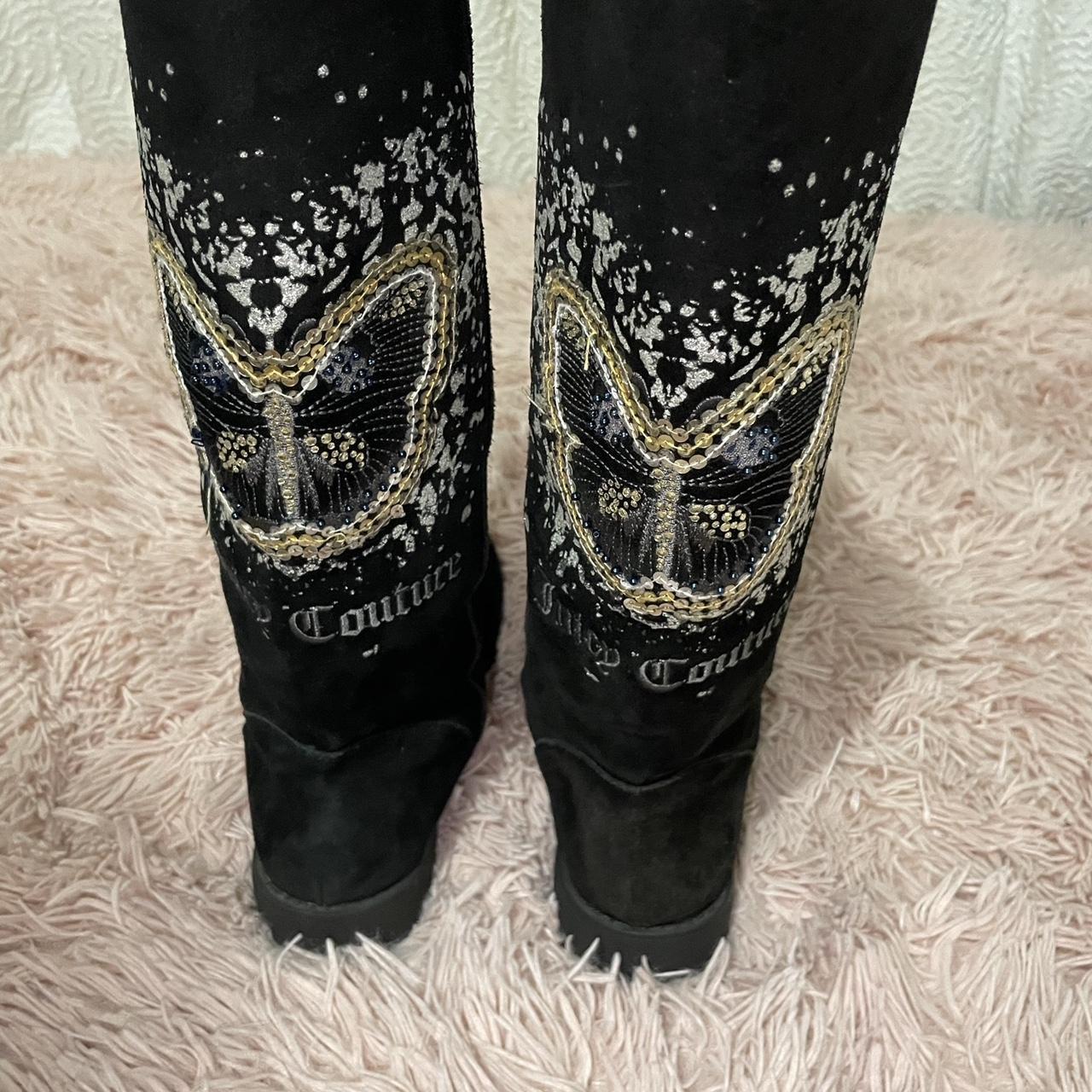 AUTHENTIC juicy couture angelica butterfly boots