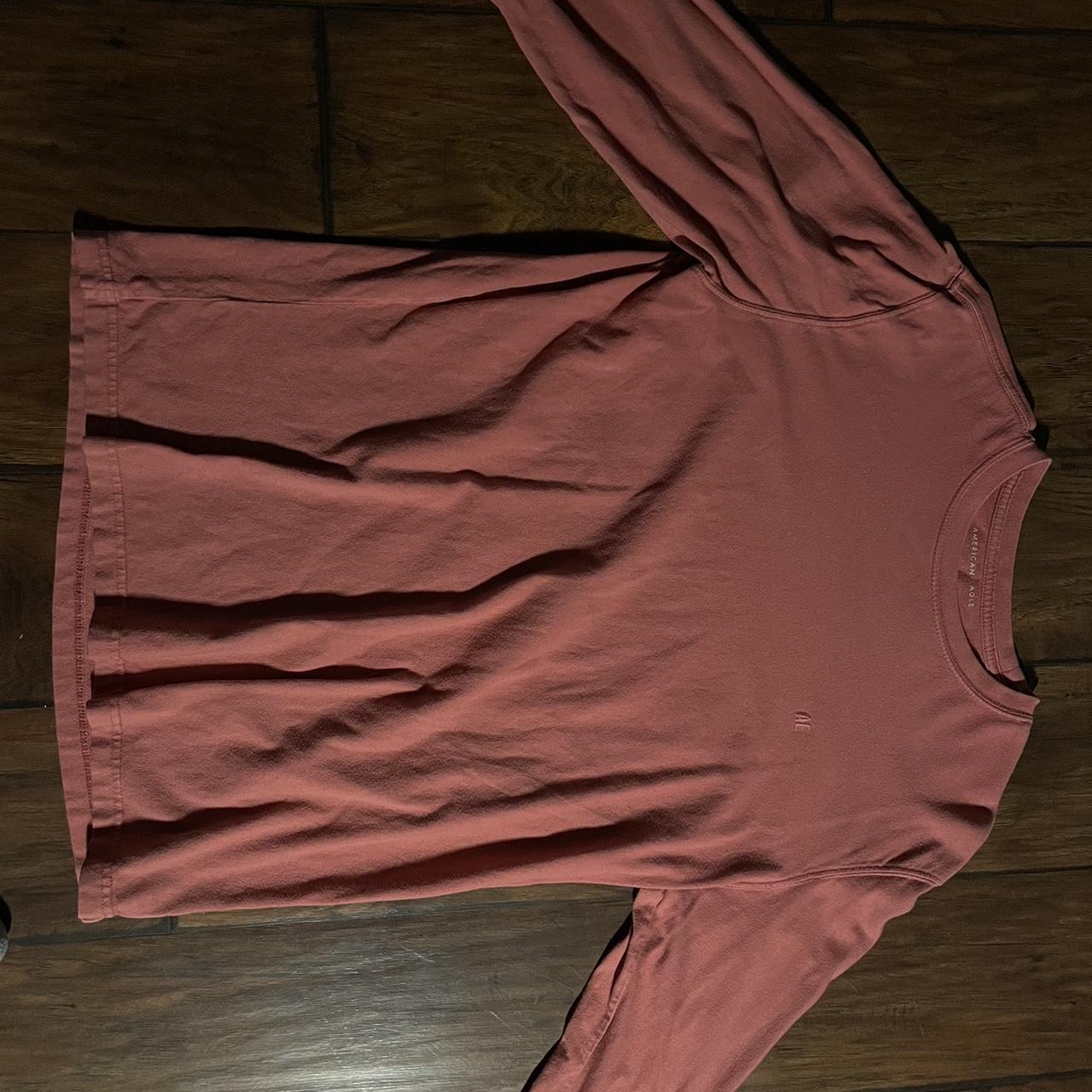 Salmon colored American Eagle Long Sleeve shirt Depop