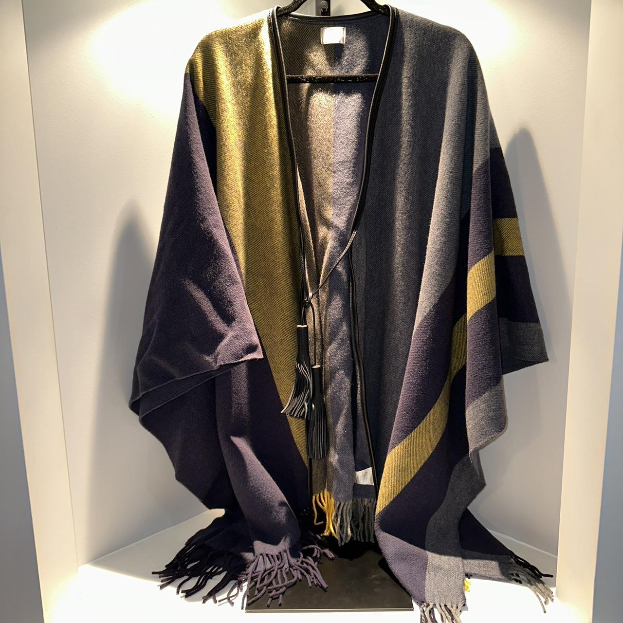 Hermes Cashmere Wool Blue Rocabar Casaque