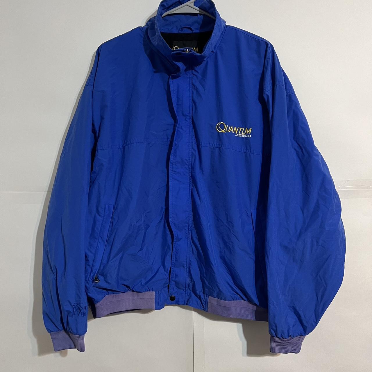 Vintage Zebco Quantum fishing brand jacket - Depop