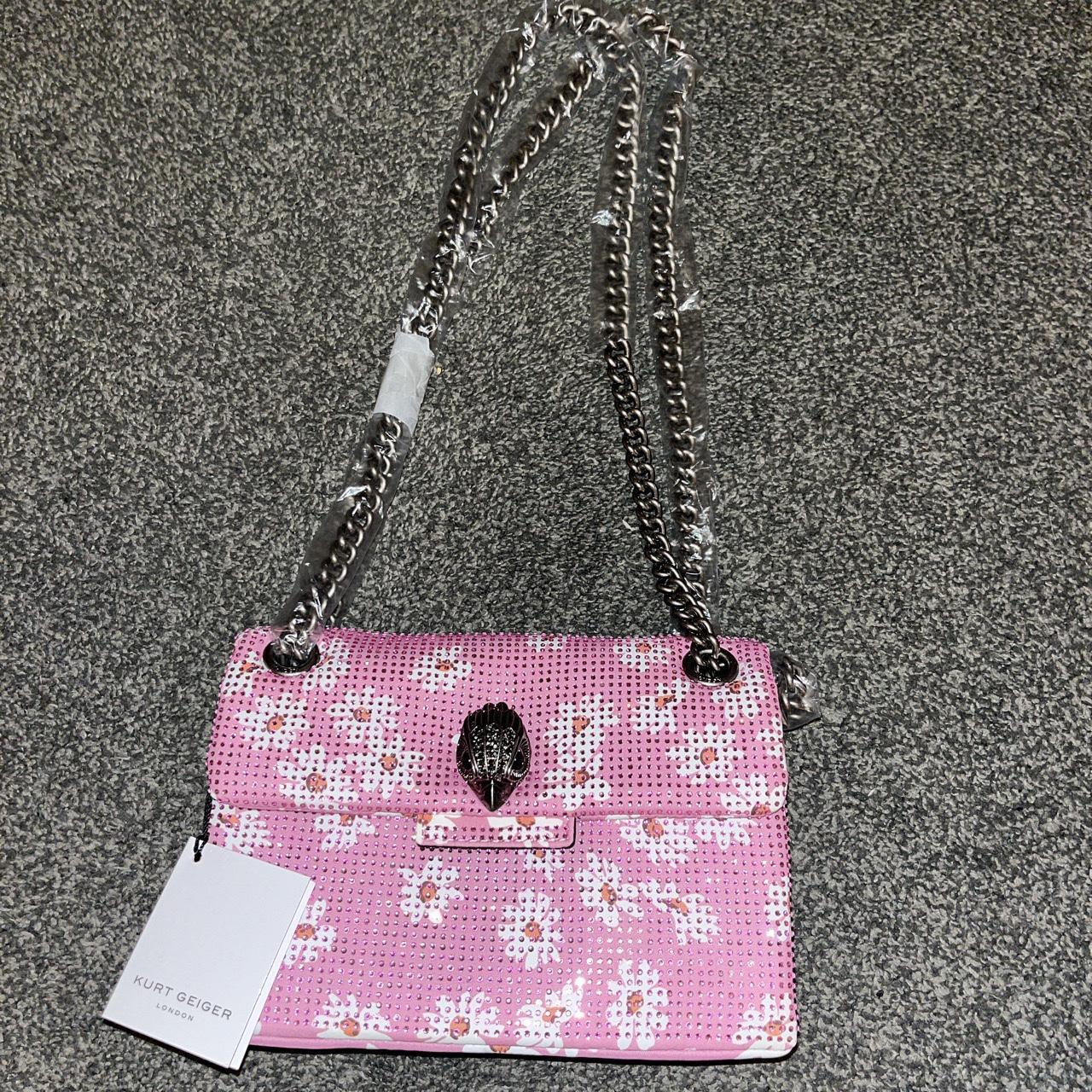 small, sparkly, floral, Kurt Geiger Bag. Never used.... Depop