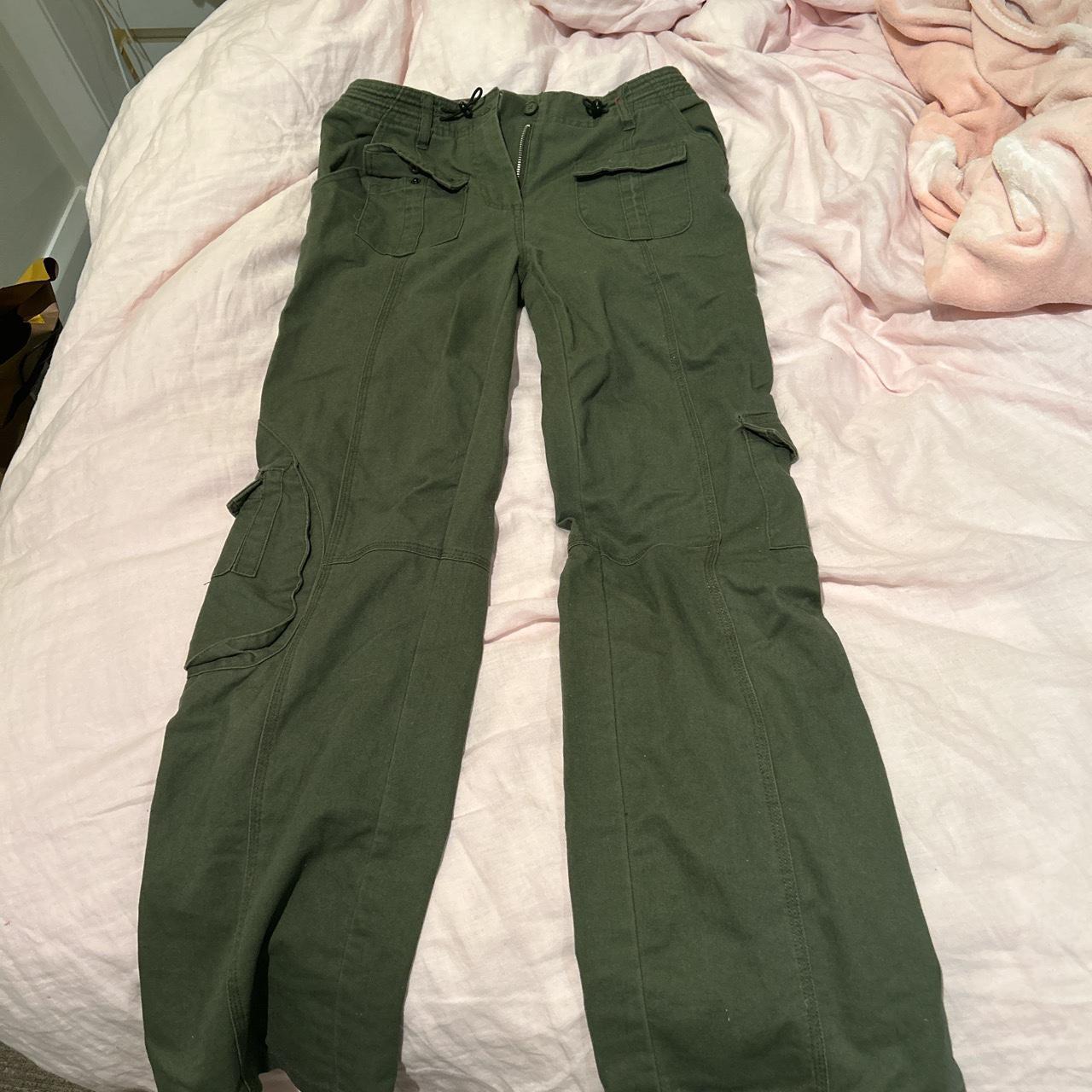 brandy melville cargo pants adjustable waste Depop