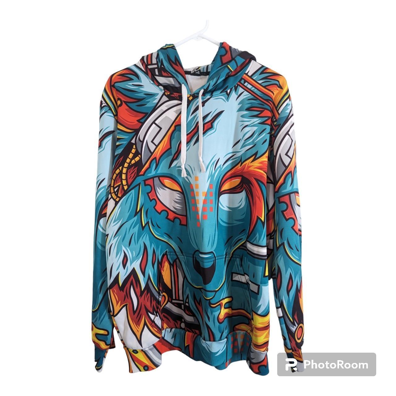 Digital cheap wolf hoodie