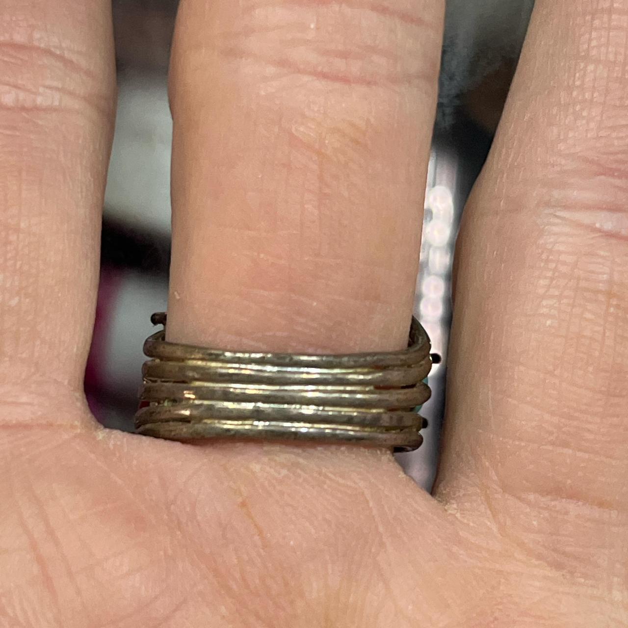 Women's Ring - Multi/Silver – Silver ring featuri… - image 2