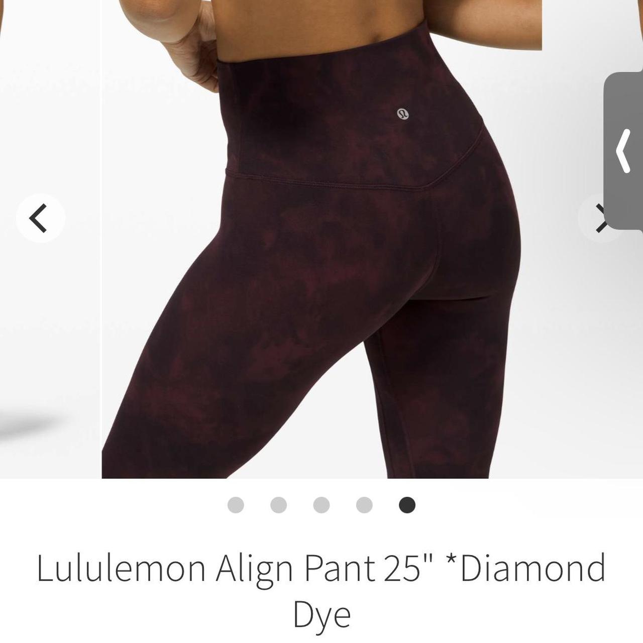 Lululemon Align Pant 25 *Diamond Dye Tried dying - Depop