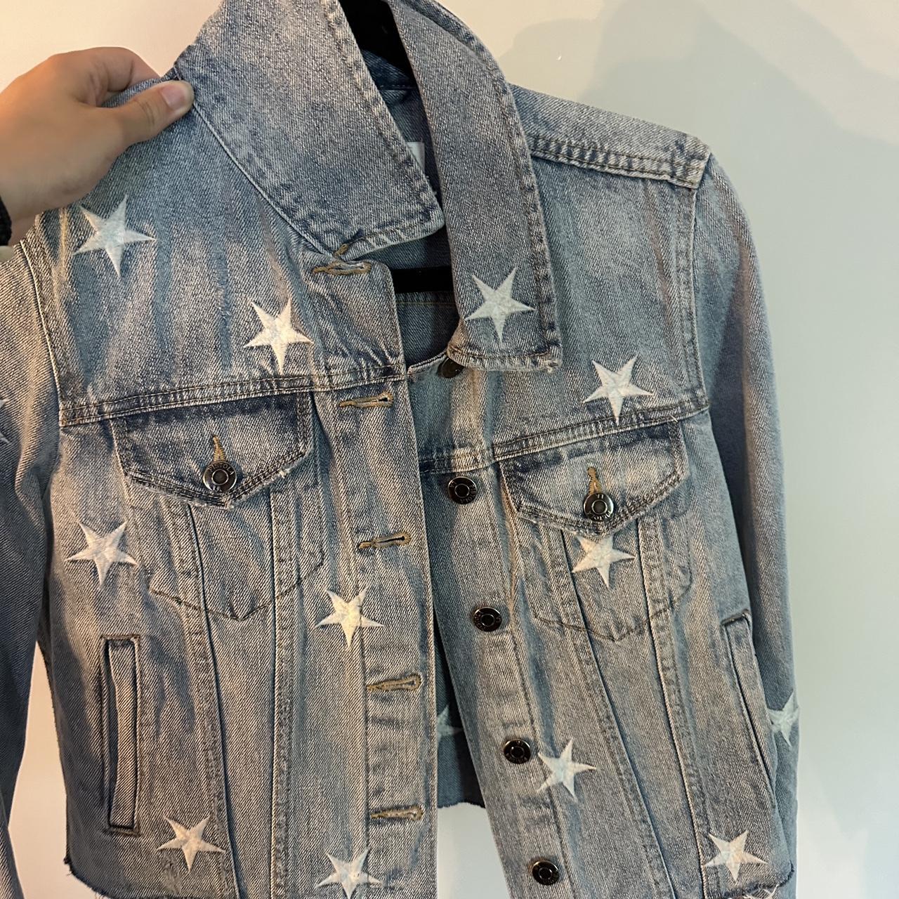 Pistola star embroidered Jean offers jacket