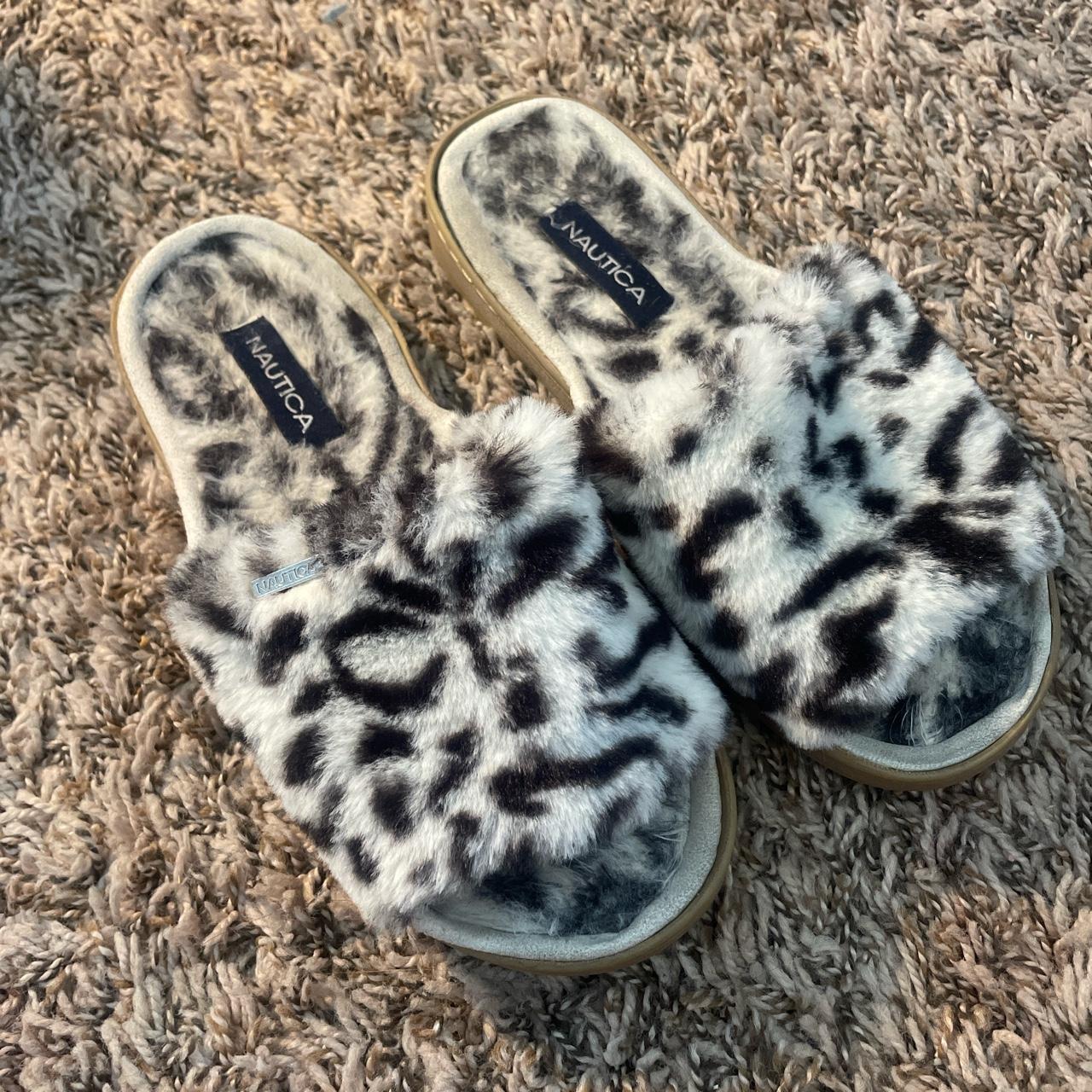 womens cheetah slides