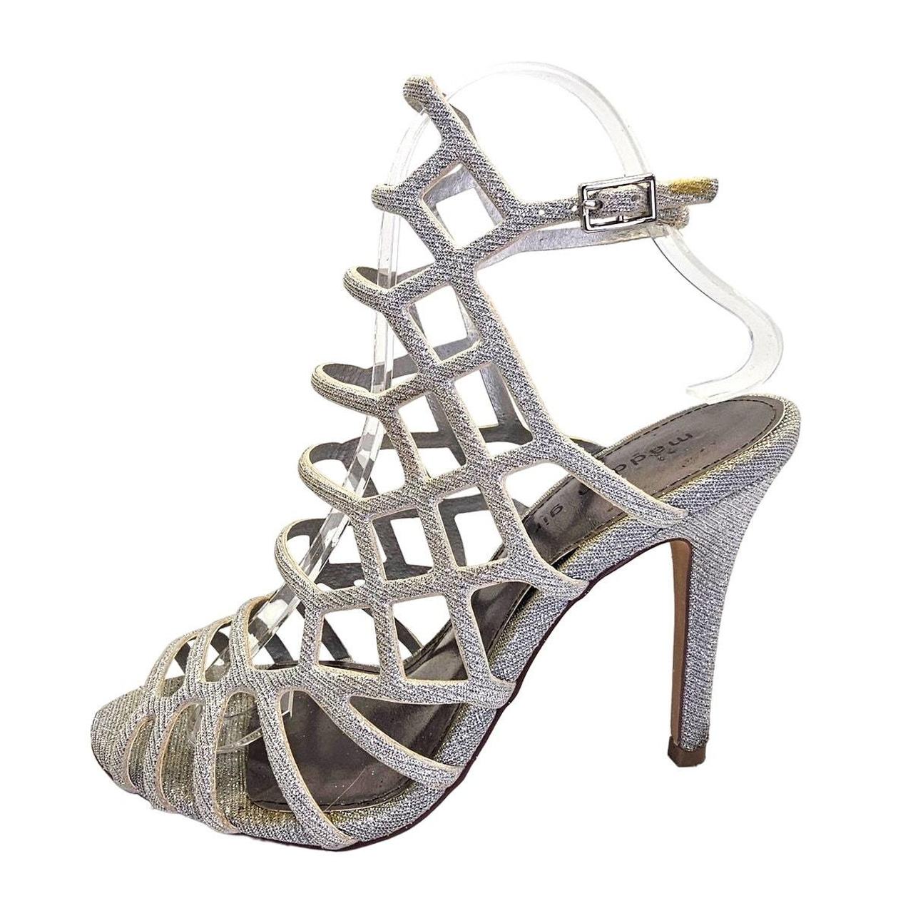 Madden Girl Women s Directt Silver Metallic Strappy