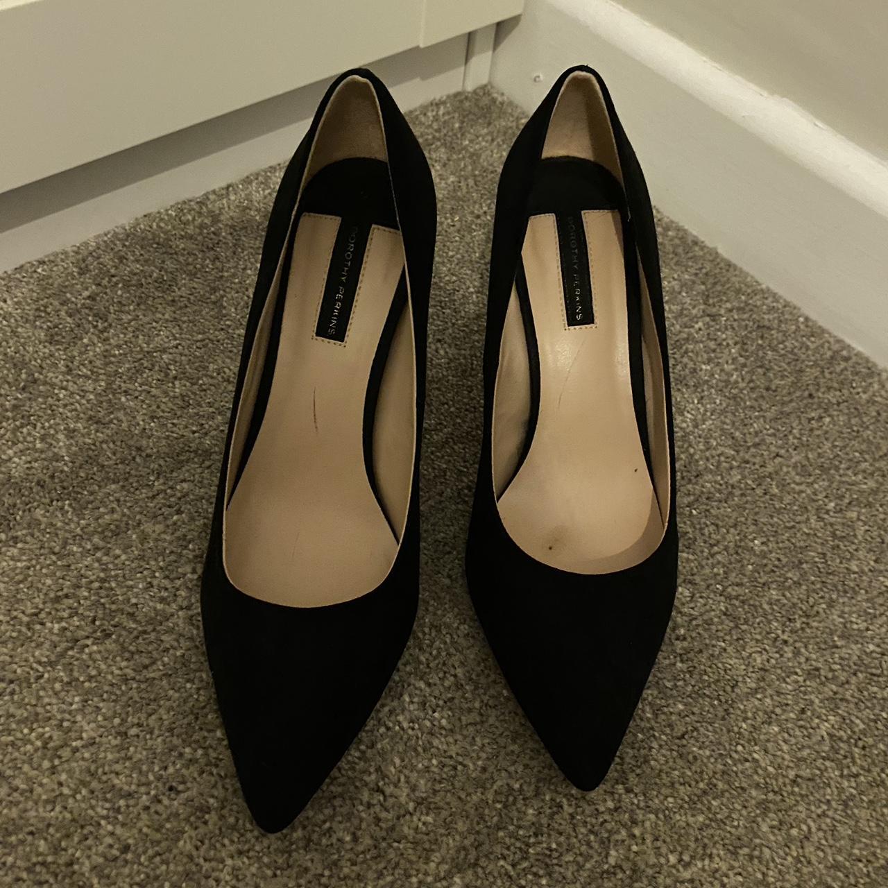 Ladies black court shoes size 6 best sale