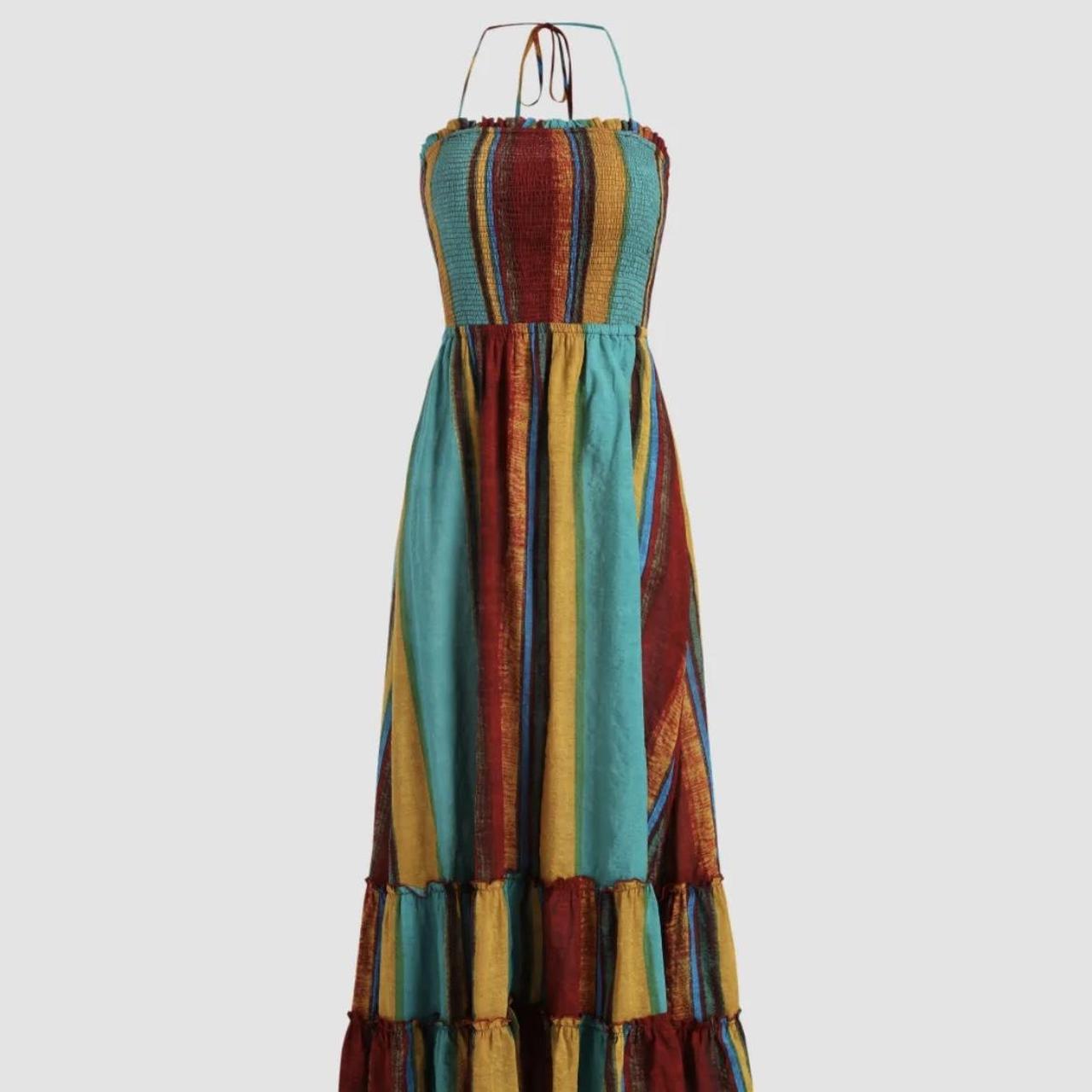 •Cider “Wild West Boho Maxi Dress” •worn a few... Depop