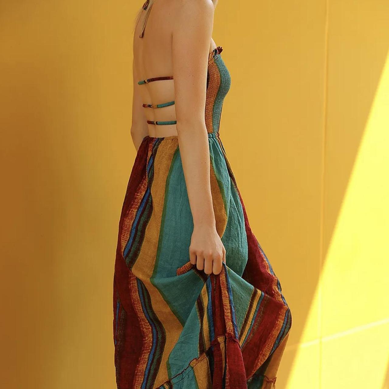 •Cider “Wild West Boho Maxi Dress” •worn a few... Depop