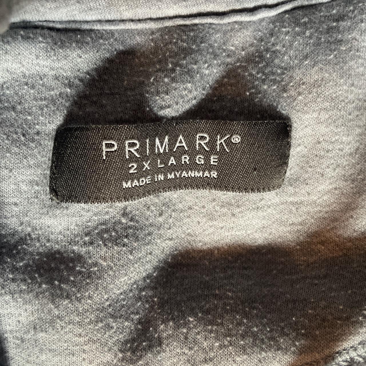 primark grey zip up hoodie size XXL work but... Depop