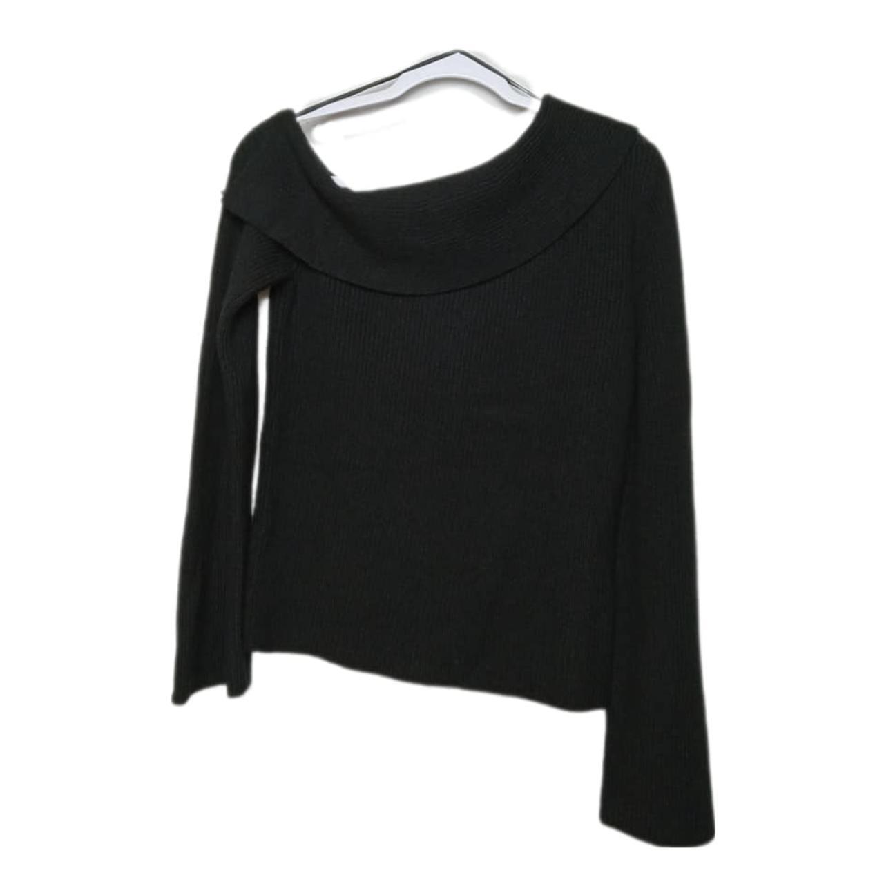 Theory Prosecco One Shoulder Sweater Fold over