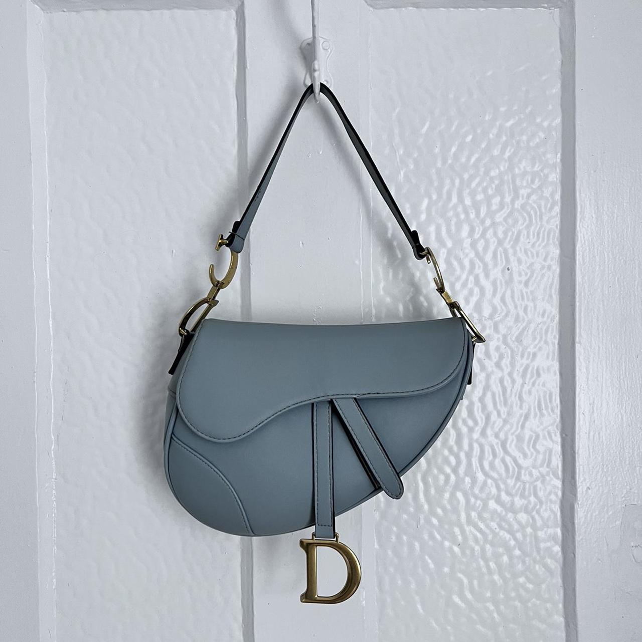 Dior saddle bag Light blue door saddle bag comes... - Depop