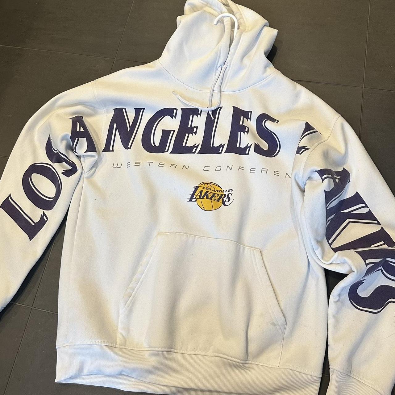 White discount lakers sweatshirt