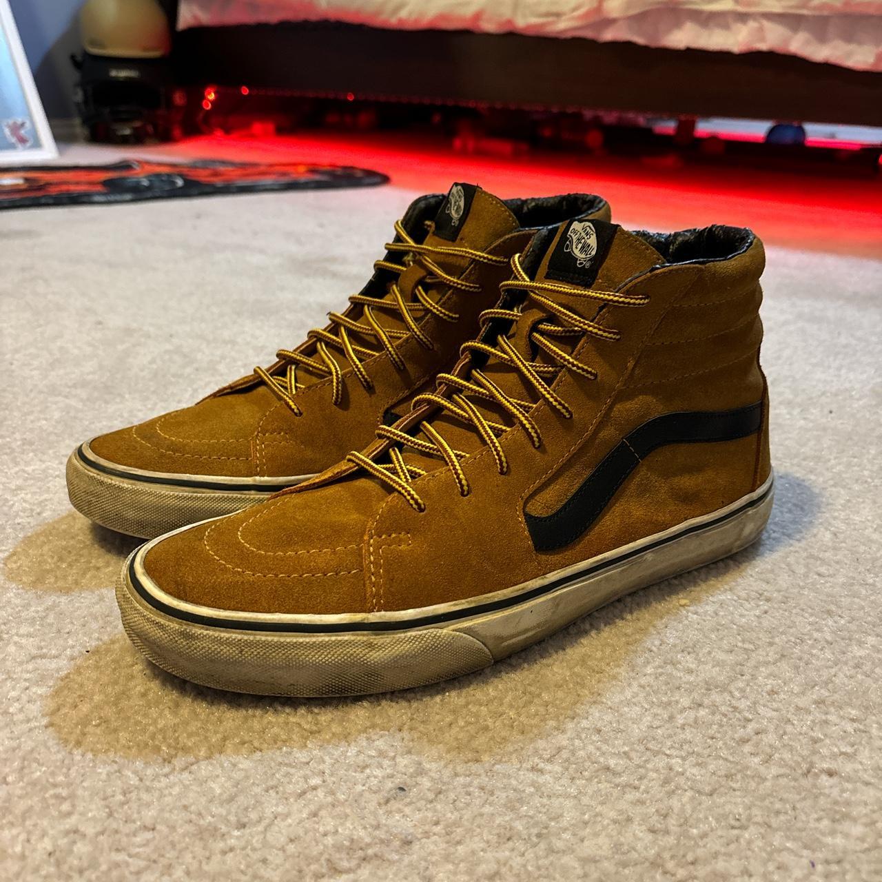 Vans Highs WATERPROOF 11.5 Worn - Depop