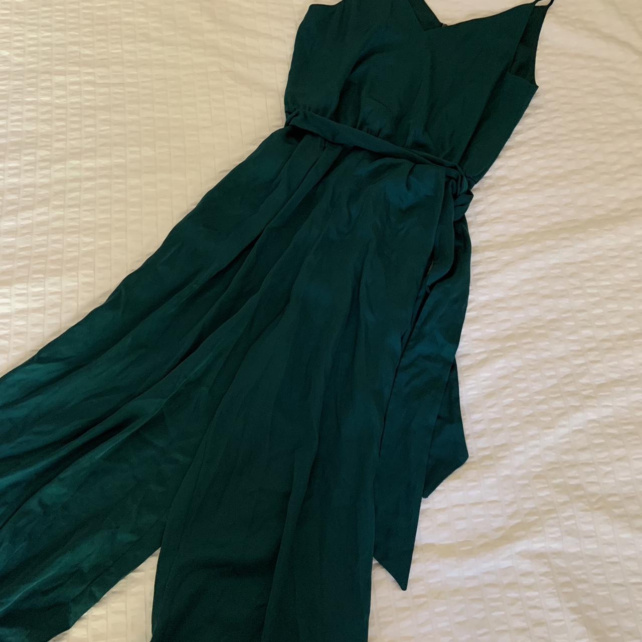 Emerald green jumpsuit h&m on sale