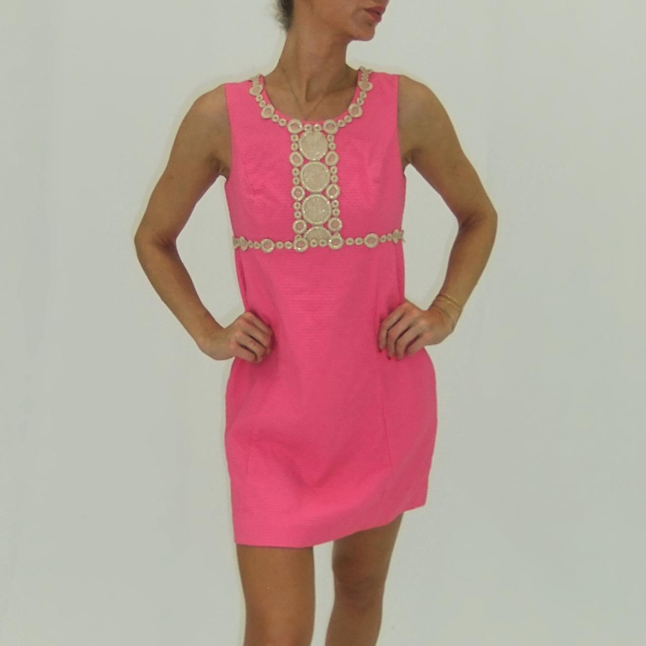 Lilly pulitzer pink and best sale gold dress