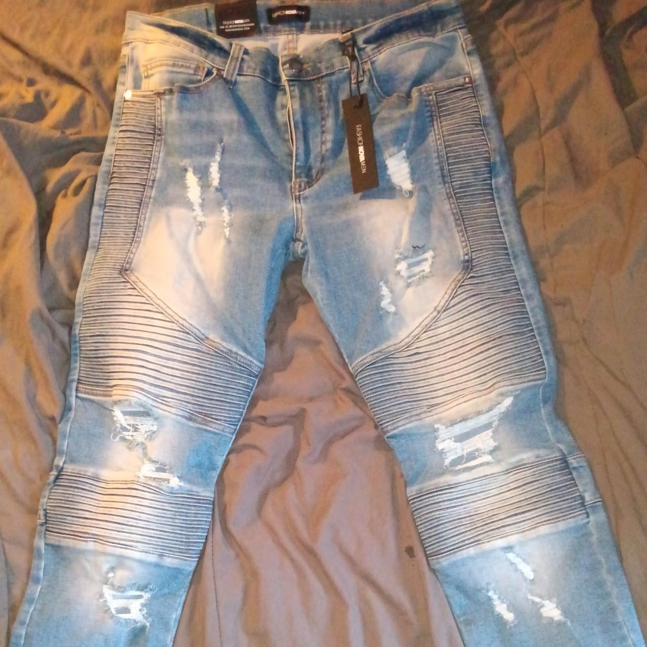 FASHION NOVA MEN BLUE JEANS size 34