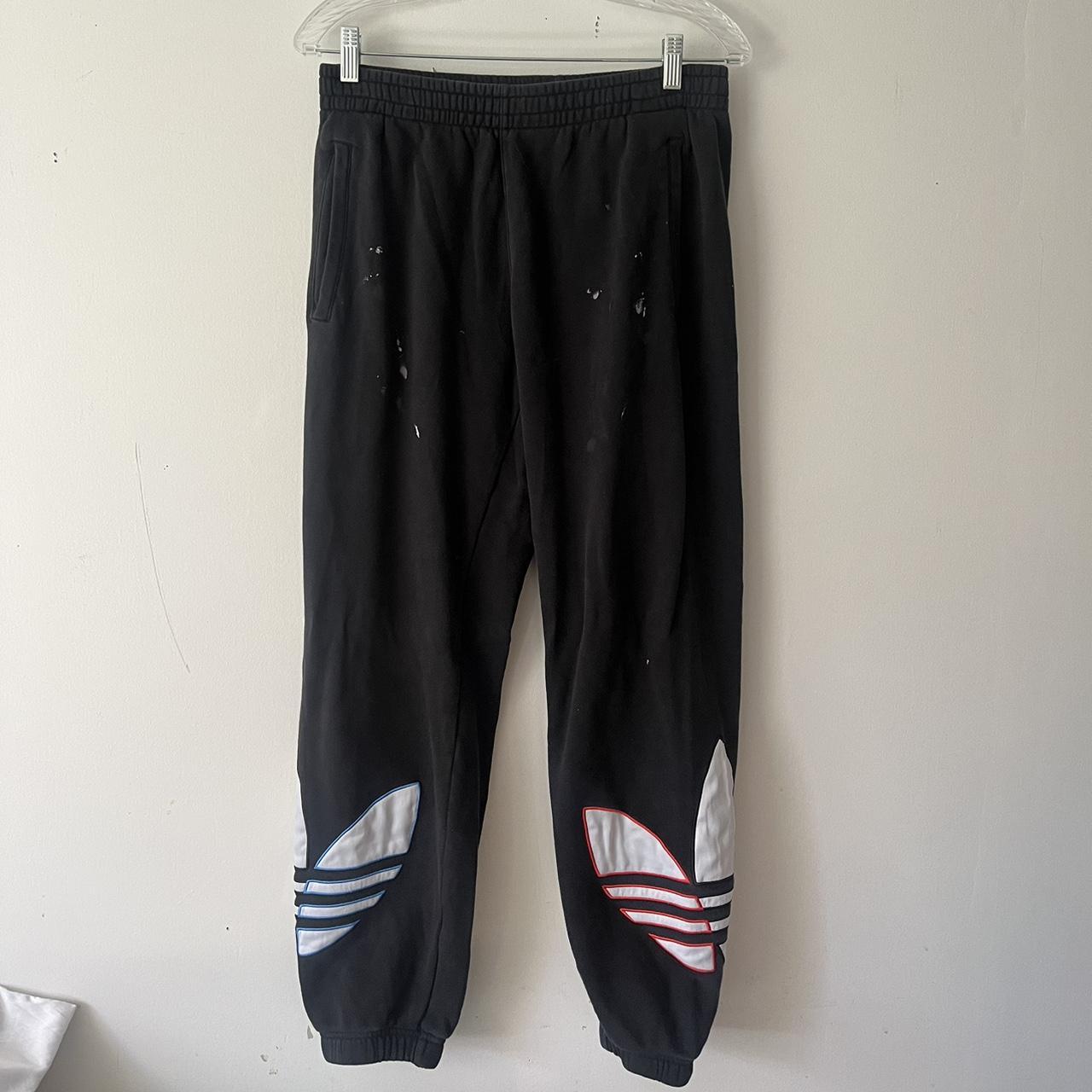 Black addidas sweats best sale