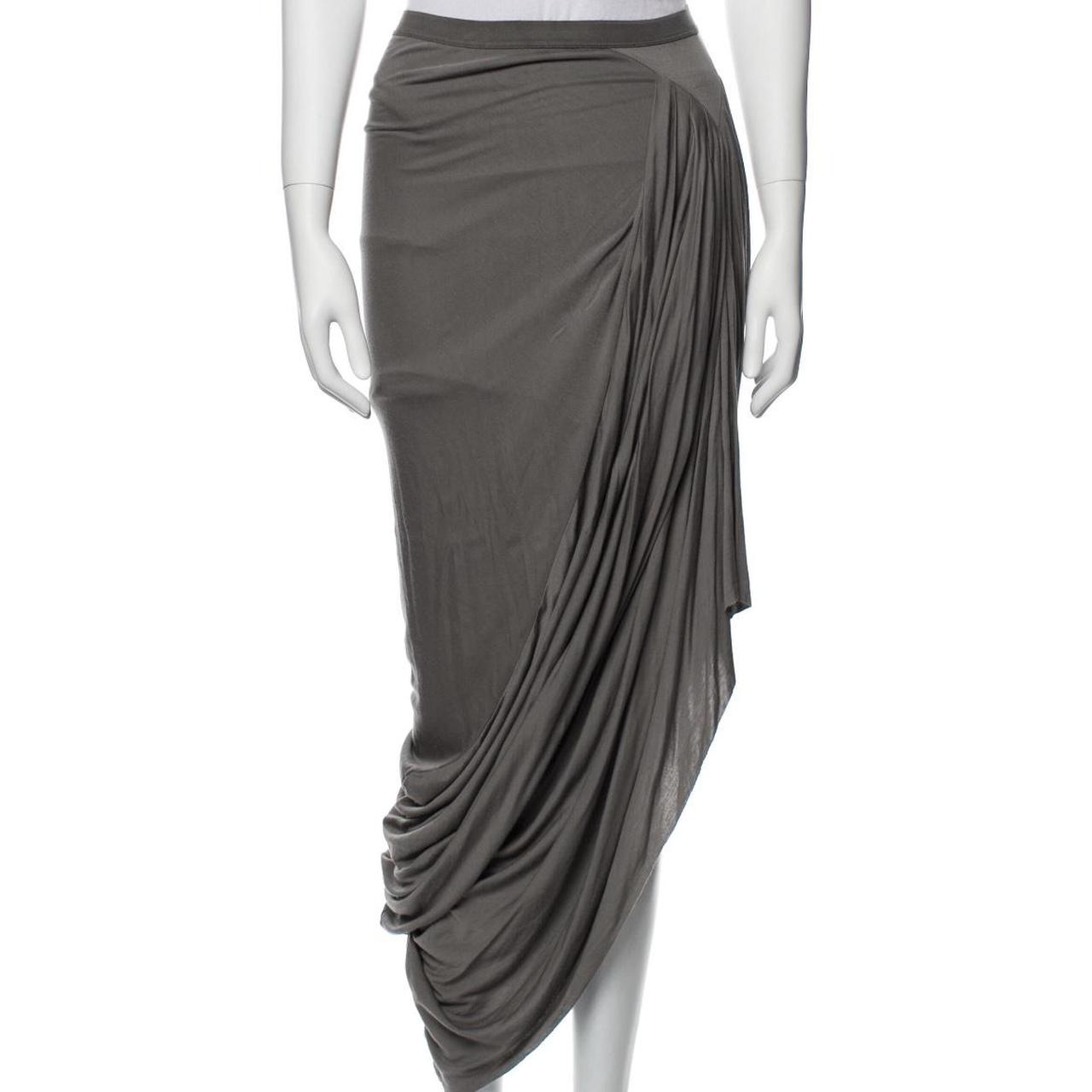 Rick Owens Women's Grey Skirt | Depop
