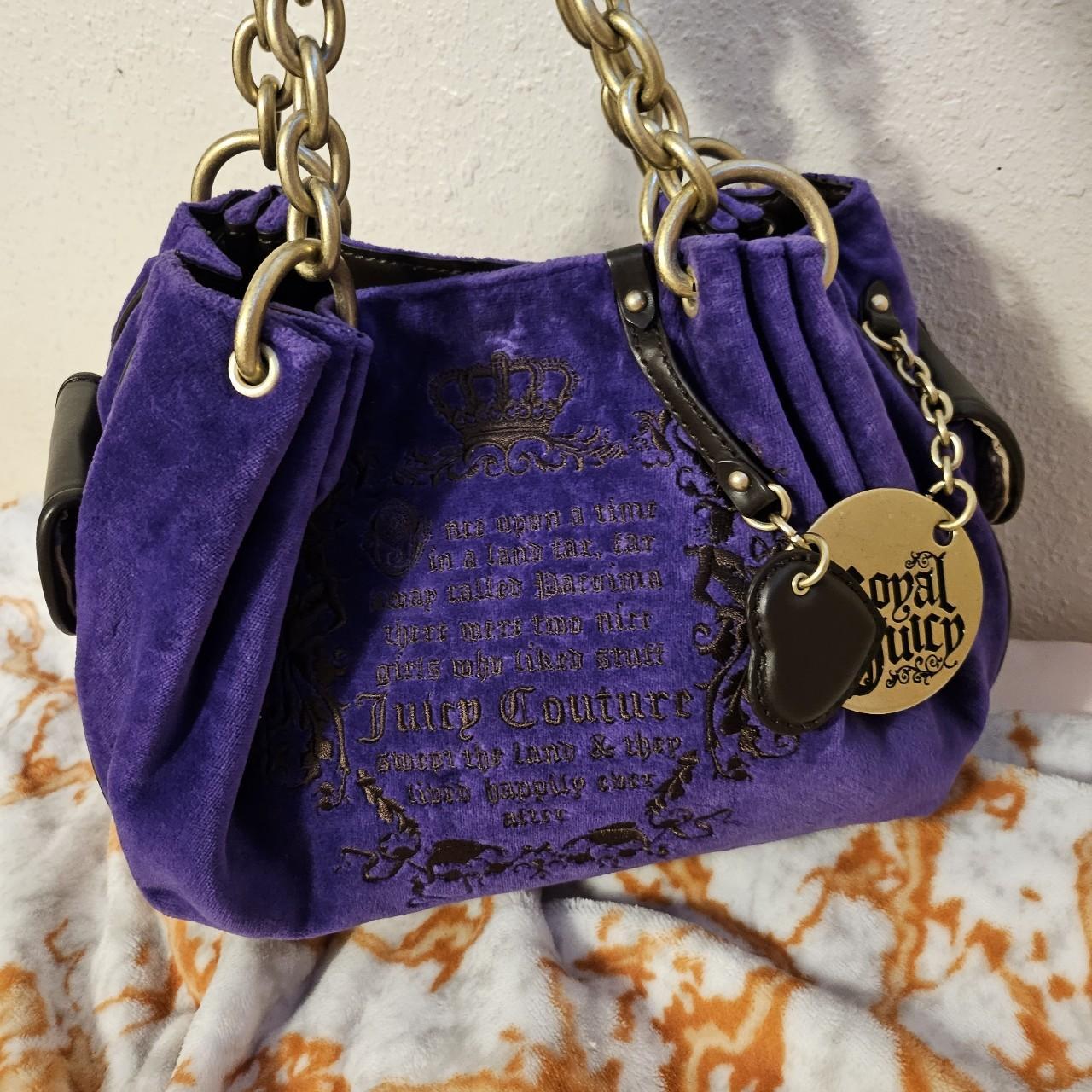 Y2K JUICY COUTURE Purple Velour TERRY BAG JEWELRY BOX CASE RARE VINTAGE |  Rare handbags, Velour bag, Vintage handbags