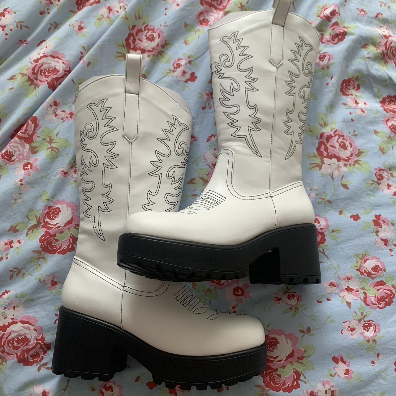 Abba best sale white boots