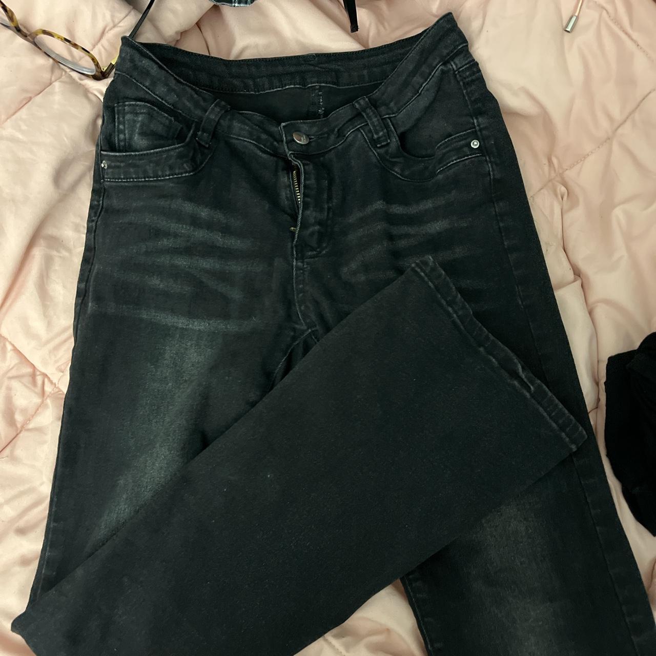 Shein low rise jeans Worn a few times (still like... - Depop