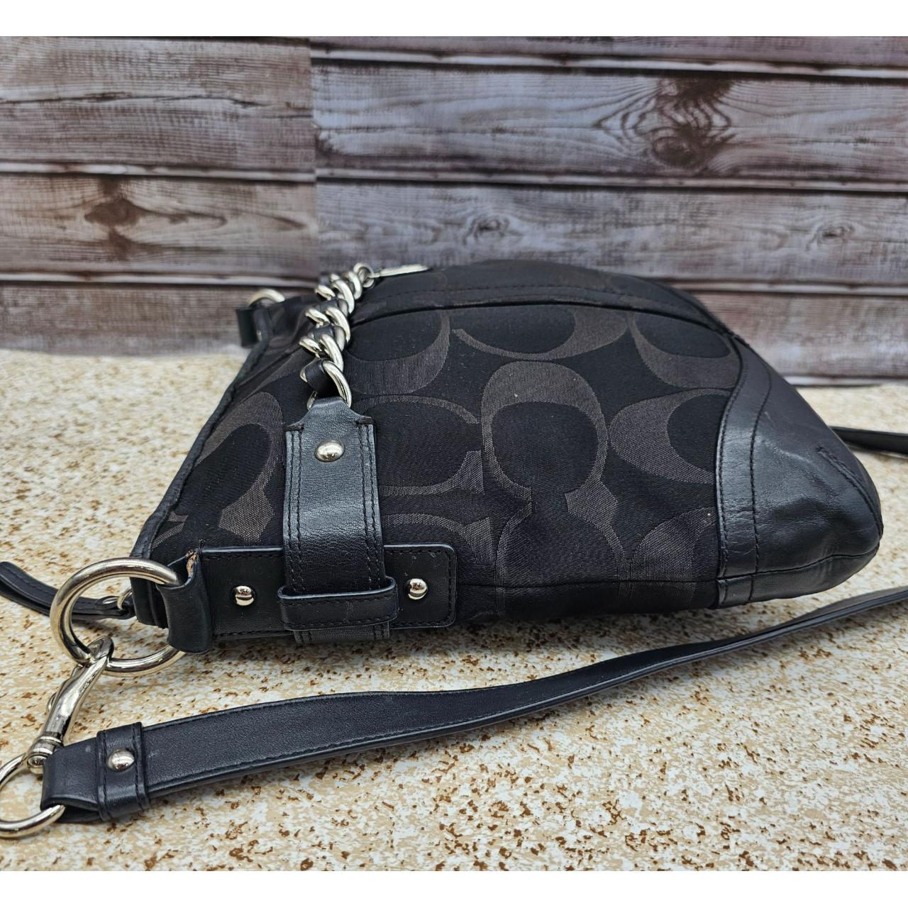 Coach Signature Optic Chain Black F19730 Crossbody | Depop