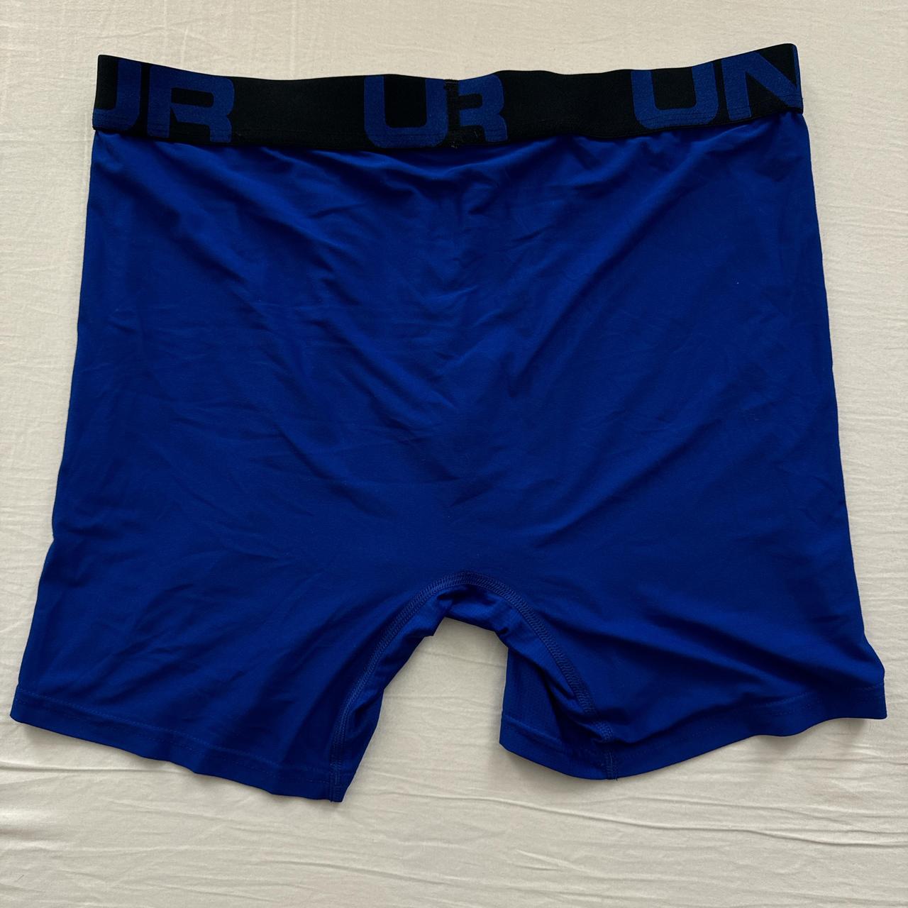 large blue boxer briefs UA tech boxer... - Depop