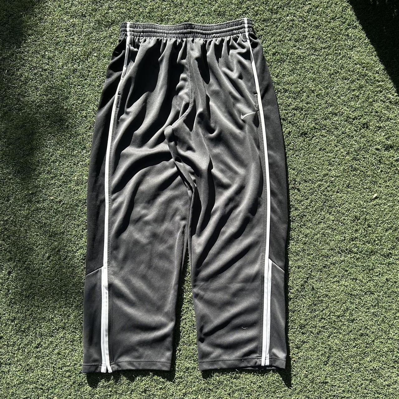 Vintage Grey Nike track pants. Adjustable fit. No... - Depop