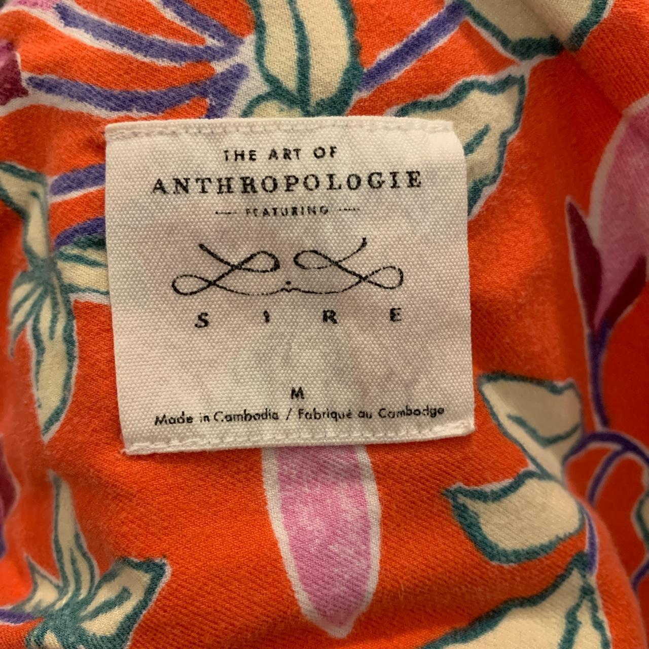 Anthropologie pajama set Missing one button - Depop