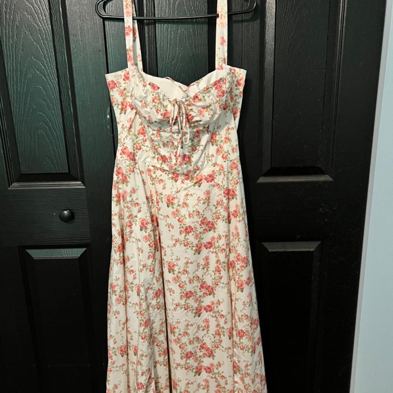 House of CB, Carmen dress, floral print, L+ plus... Depop