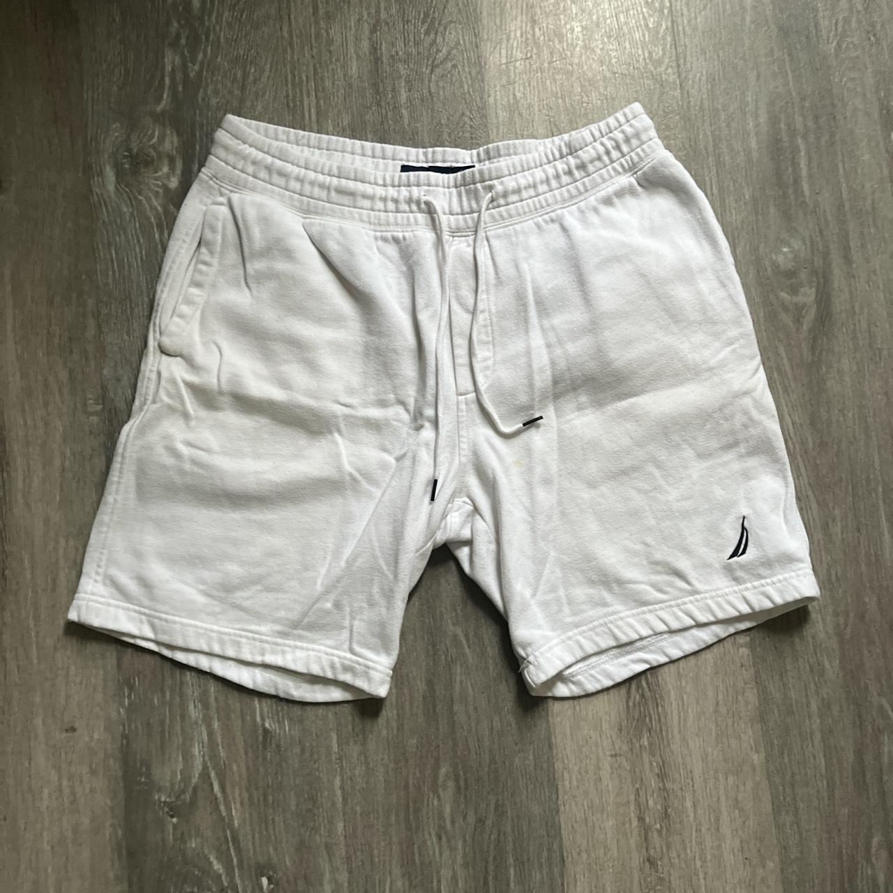 white shorts small stain - Depop