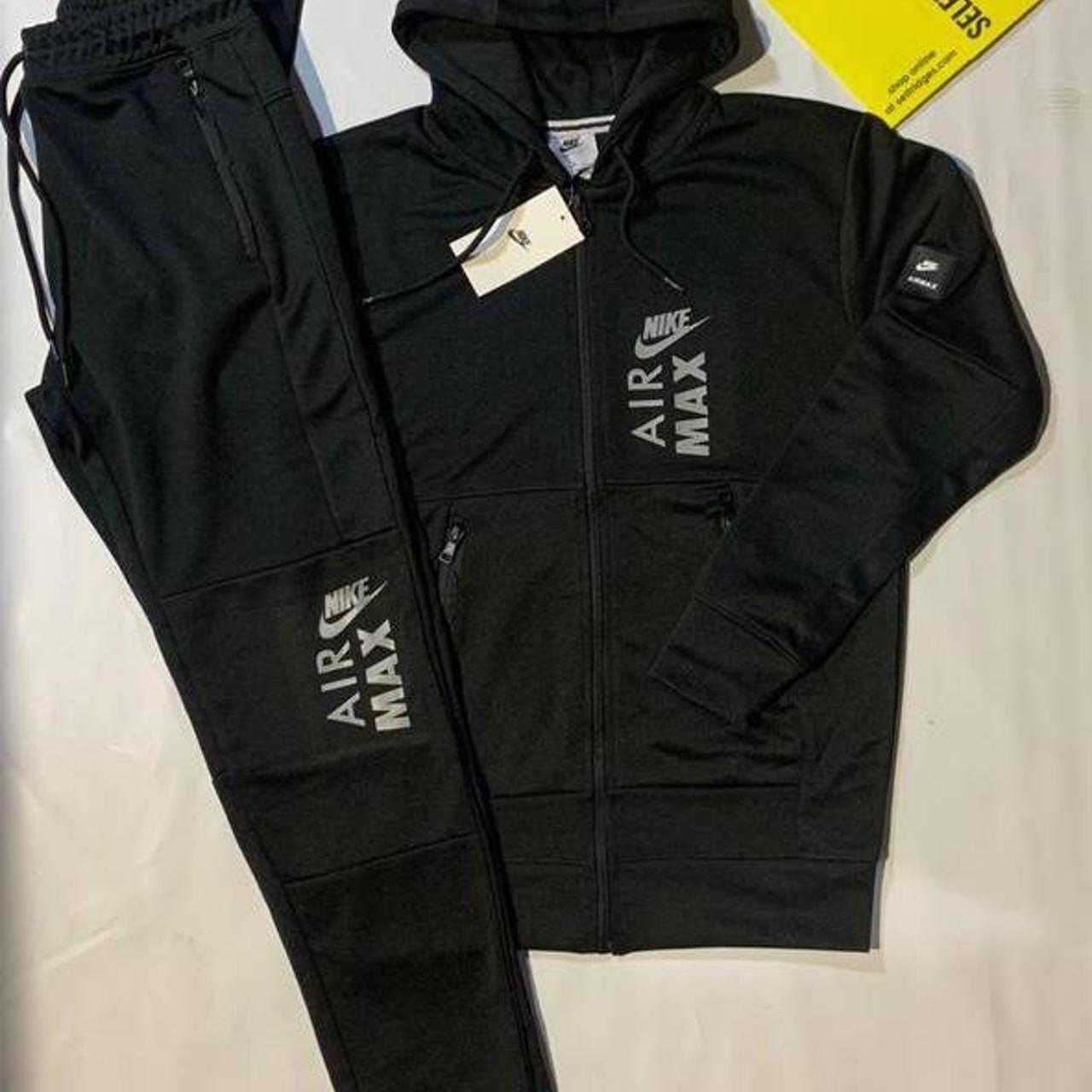 mens black nike air tracksuit