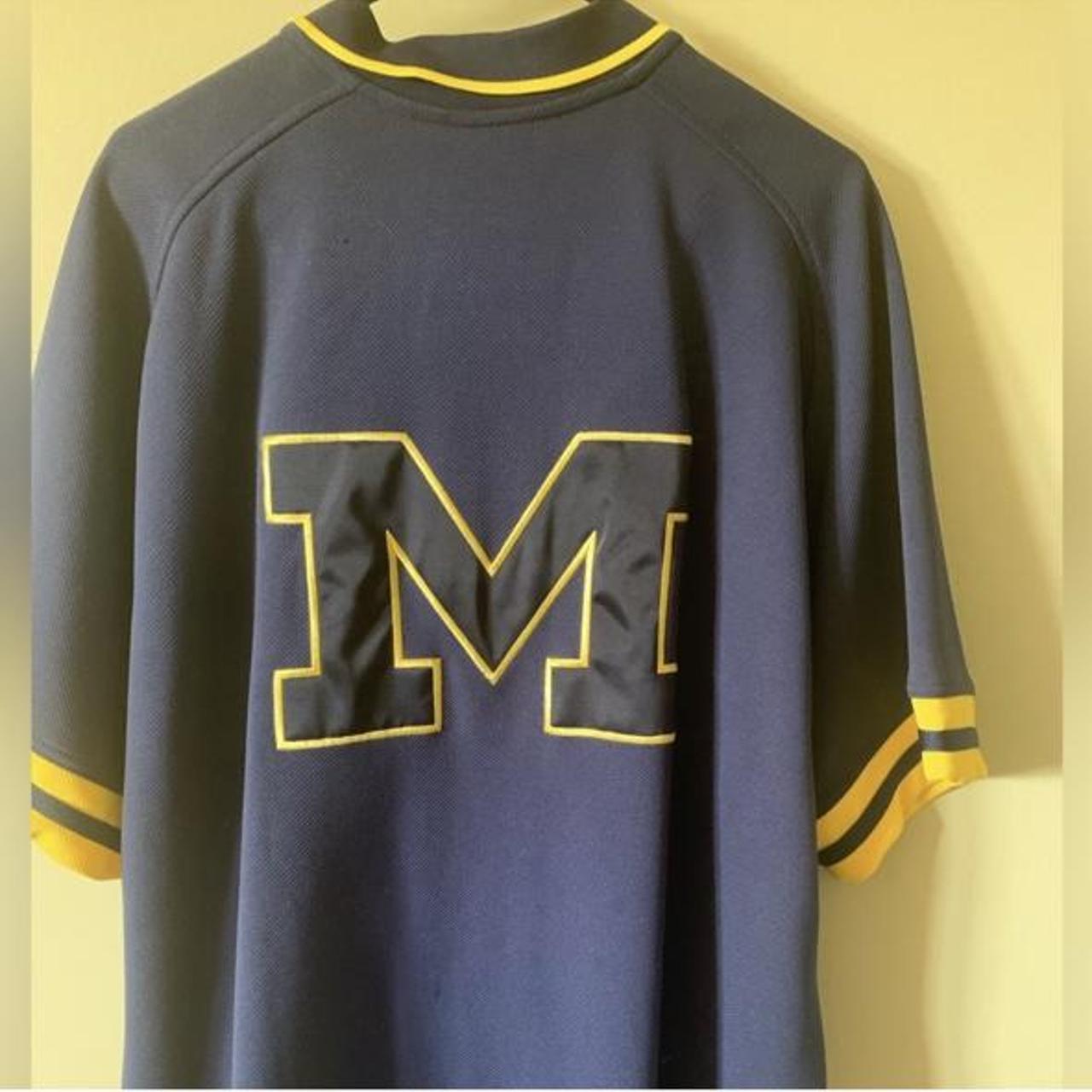 University of Michigan Vintage Baseball XL Jersey - Depop