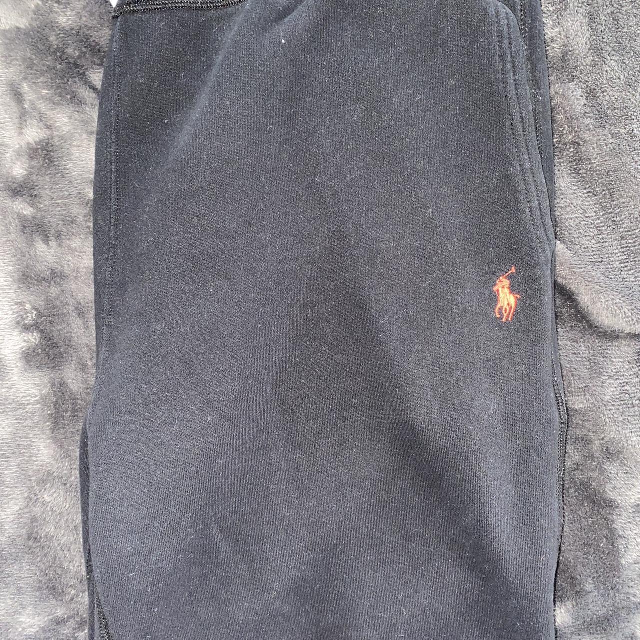 POLO RALPH LAUREN BLACK SWEATPANTS (SIZE... - Depop