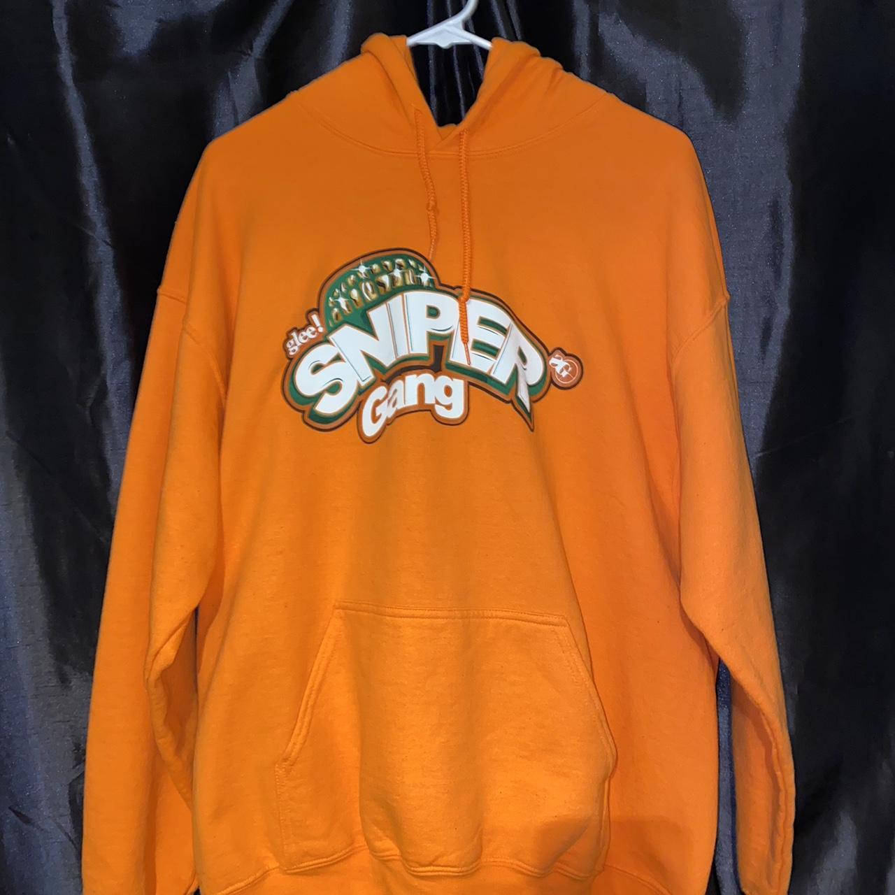 Sniper gang hoodie on sale orange