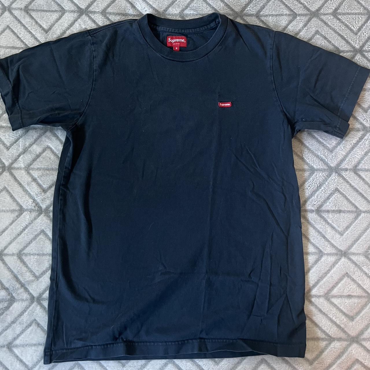 Supreme black shirt red box logo sale