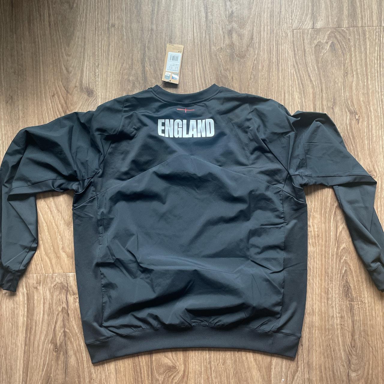 Official black England rugby warm up drill top... Depop