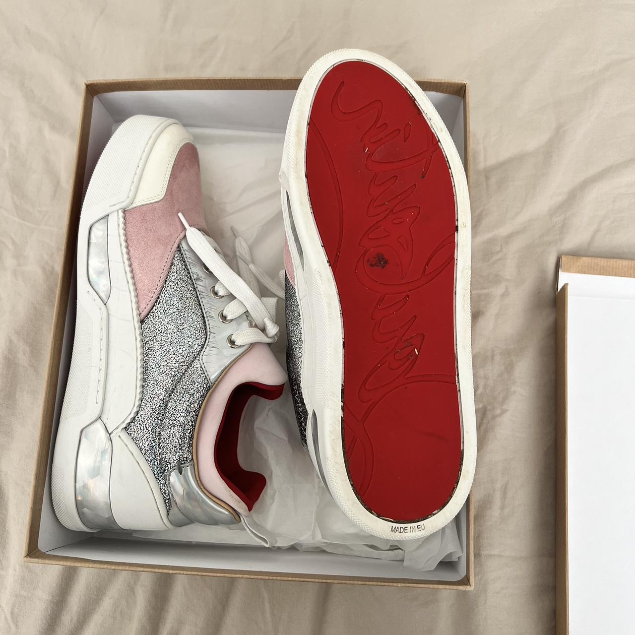 Christian Louboutin Aurelien Pink Lame Trainers, Trainers - Designer  Exchange