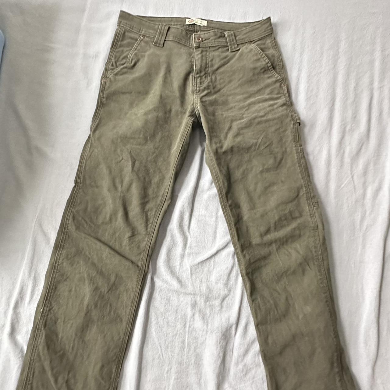 Dickies green cargo pants Size 4 - Depop