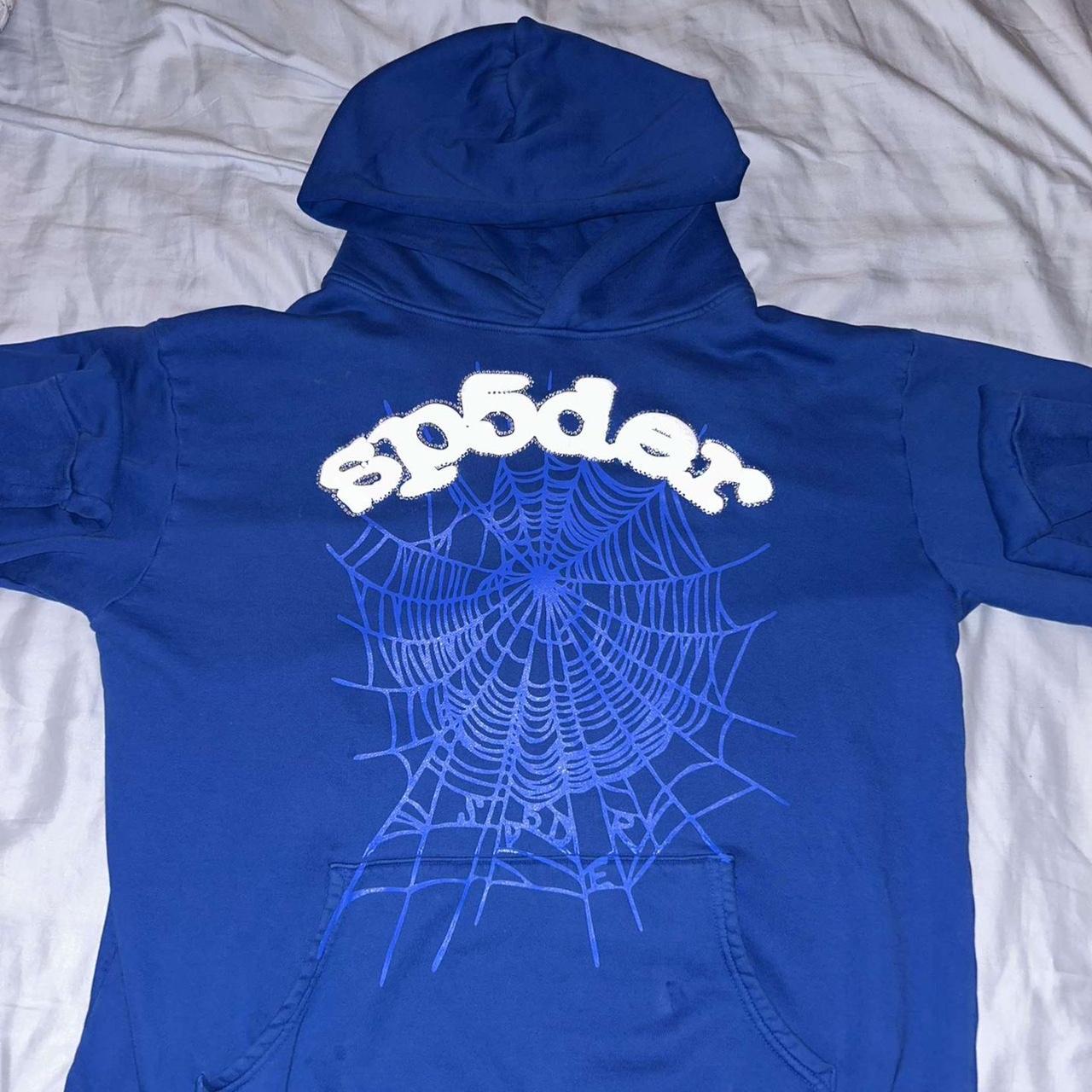 Spider worldwide hoodie ONLY HOODIE size S Lightly... - Depop