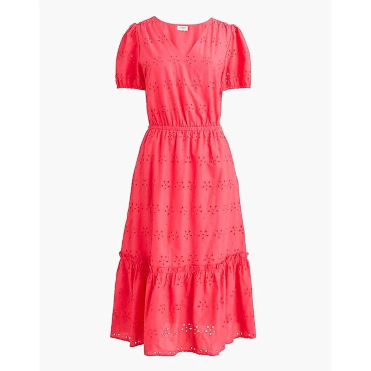 J crew eyelet midi dress hotsell