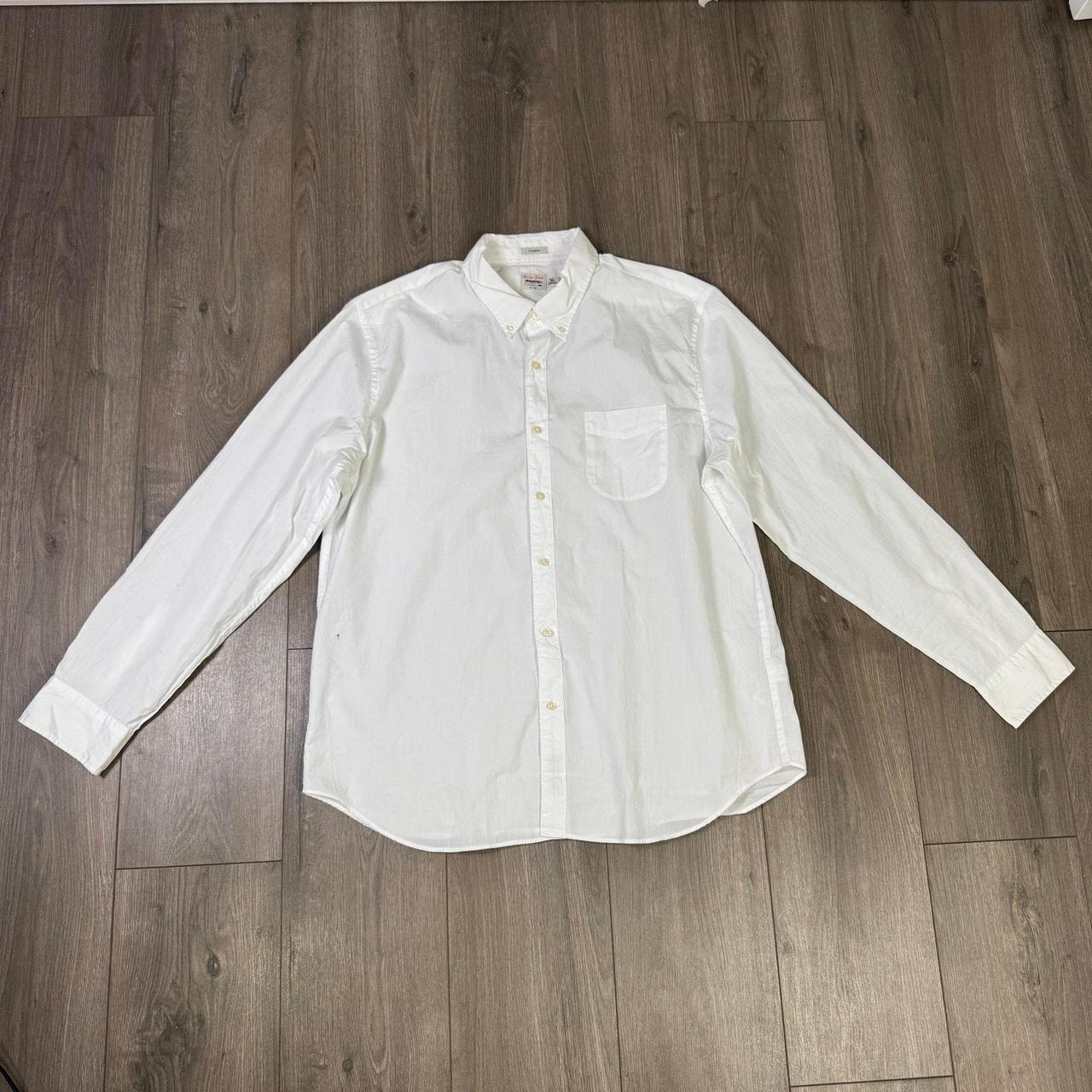 Crew Men's Shirt White XL – J Crew Secret Wash Classic Fit