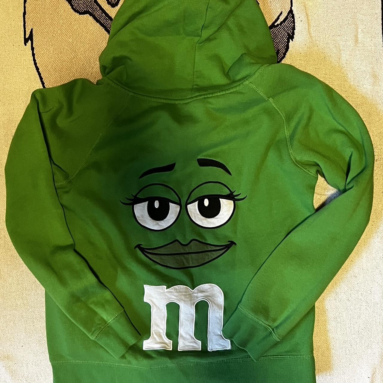 Green discount m&m hoodie